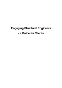 Engaging Structural Engineers - a Guide for Clients