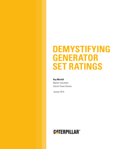 demystifying generator set ratings