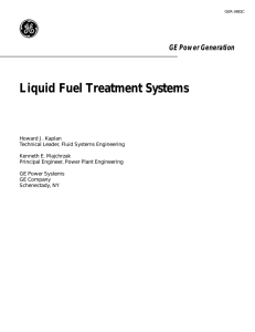 GER-3481C - Liquid Fuel Treatment Systems