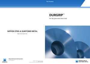 DURGRIP Hot dip galvanized sheet steel