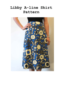 Libby A-line Skirt Pattern