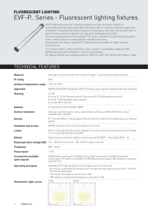 EVF-P.. Series - Fluorescent lighting fixtures