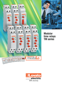 Modular time relays TM series