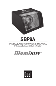 installation/owner`s manual