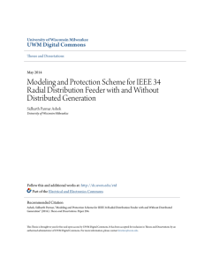 Modeling and Protection Scheme for IEEE 34 Radial Distribution