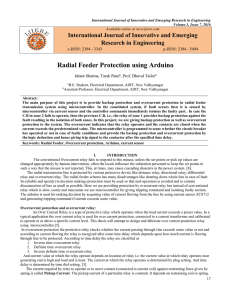 Radial Feeder Protection using Arduino