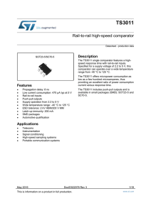 Rail-to-rail high-speed comparator