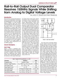 Mar 2002 Rail-to-Rail Output Dual Comparator Resolves 150MHz