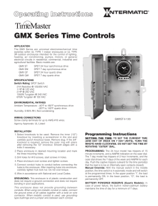 gmX Series time Controls