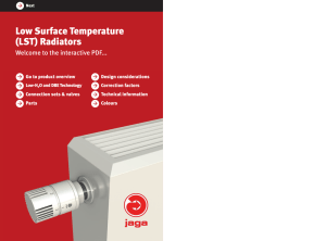 Low Surface Temperature (LST) Radiators
