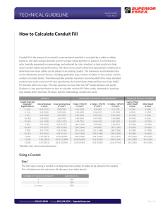 How to Calculate Conduit Fill