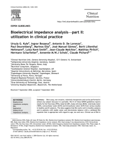 Bioelectrical impedance analysis—part II: utilization in