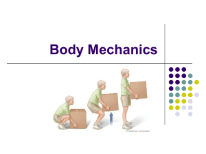 Proper Body Mechanics