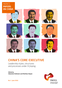 ChiNa`s Core exeCutive - Mercator Institute for China Studies