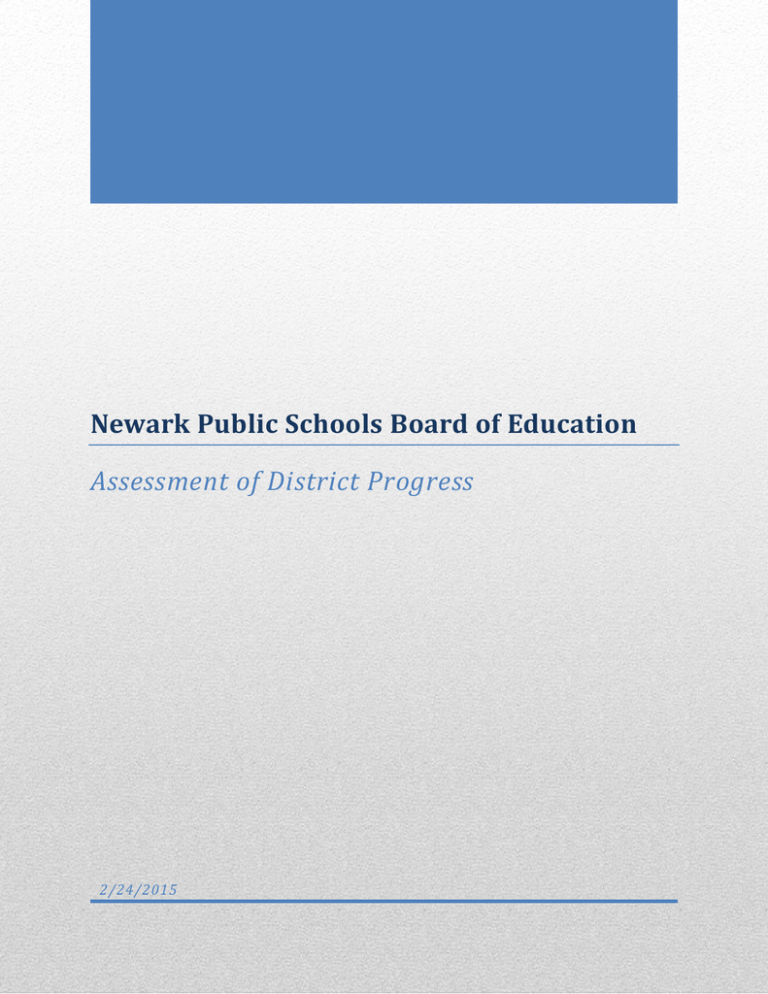Newark Board Of Education District Assessment