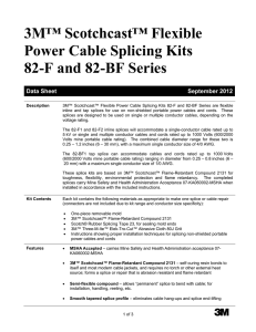 3M™ Scotchcast™ Flexible Power Cable Splicing Kits 82