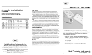 EL Series Better Skin Electrodes Instruction Manual