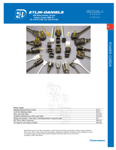 power cords section j - Brite-Lite Lighting and Electrical Distributors