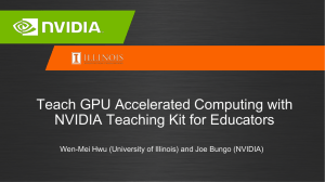 Teach GPU Accelerating Computing