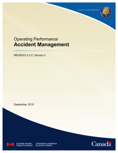 REGDOC-2.3.2, Accident Management, version 2