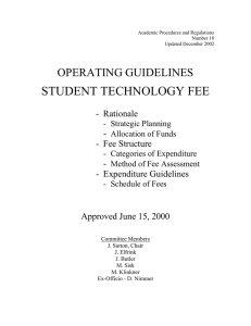 student technology fee - University of Central Missouri