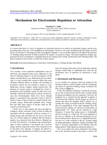 Mechanism for Electrostatic Repulsion or Attraction
