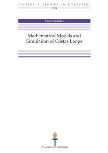 Mathematical Models and Simulation of Costas Loops