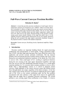 Full-Wave Current Conveyor Precision Rectifier