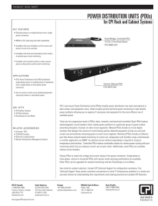 POWER DISTRIBUTION UNITS (PDU)