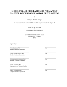 modeling and simulation of permanent magnet synchronous motor