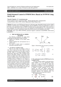 Field-Oriented Control of PMSM Drive Based on SVPWM