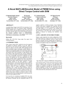 A Novel MATLAB/Simulink Model of PMSM Drive using Direct