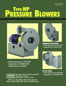 Type HP Pressure Blowers - New York Blower Company
