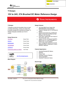 12V to 24V, 27A Brushed DC Motor Reference