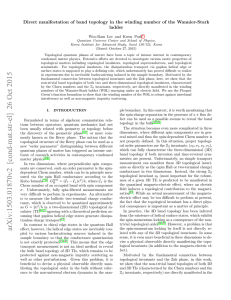 Direct manifestation of band topology in the winding number of the