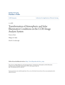Transformation of Atmospheric and Solar Illumination Conditions on