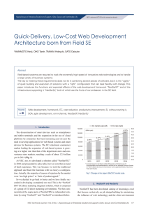 Quick-Delivery, Low-Cost Web Development Architecture born