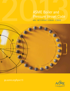 ASME Boiler and Pressure Vessel Code