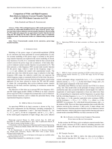 Comparison of Wide- and High-Frequency Duty-Ratio-to