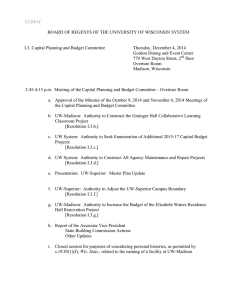 Capital Planning and Budget Committee