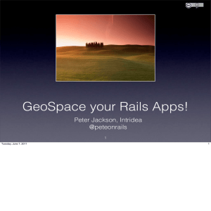 GeoSpace your Rails Apps!