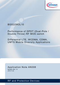 BGS22W2L10, performance of DPDT RF CMOS switch