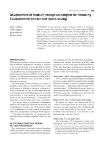 Development of Medium-voltage Switchgear for Reducing