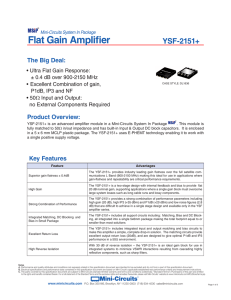 Flat Gain Amplifier