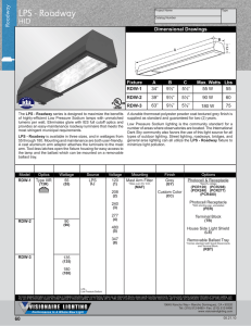 Visionaire Lighting . POG-V . Roadway . LPS-Roadway-HID