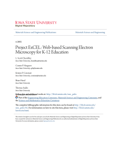 Project ExCEL: Web-based Scanning Electron Microscopy for K