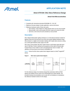 Atmel AT01244: DALI Slave Reference Design