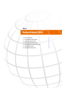 Burden of disease: DALYs - World Health Organization