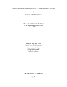 Estimation of Complex Permittivity of Silicon at 2.45 GHz Microwave