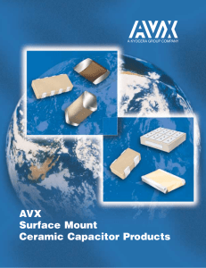 AVX Surface Mount Ceramic Capacitor Products